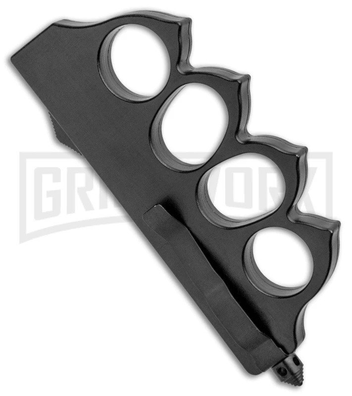 Atomic 1918 Black OTF Automatic Knuckle Knife - Dagger Two-Tone 5 Atomic 1918 Black OTF Automatic Knuckle Knife - Dagger Two-Tone - Image 3