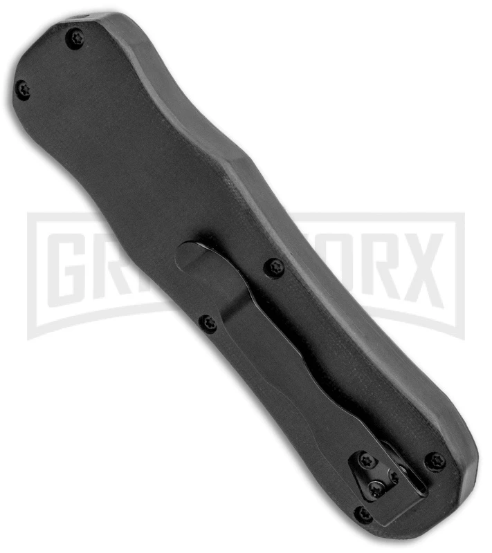 Atomic D/A Black G-10 OTF Automatic Knife - Drop Point Two Tone Plain 4 Atomic D/A Black G-10 OTF Automatic Knife - Drop Point Two Tone Plain - Image 3