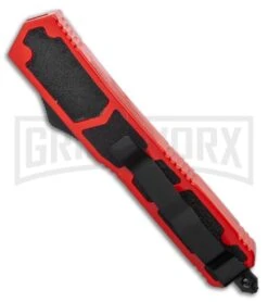 Atomic Slim Dagger Red D/A OTF Automatic Knife - Dagger Black 8 Atomic Slim Dagger Red D/A OTF Automatic Knife - Dagger Black -Grindworx Atomic DA Dagger OTF Automatic Knife Red 3.3 Black BHQ 125879 LS Side large