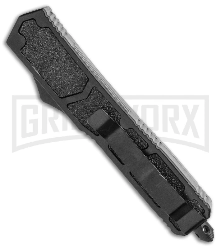 Atomic Slim Dagger Black OTF Automatic Knife - Satin Serr 5 Atomic Slim Dagger Black OTF Automatic Knife - Satin Serr - Image 3