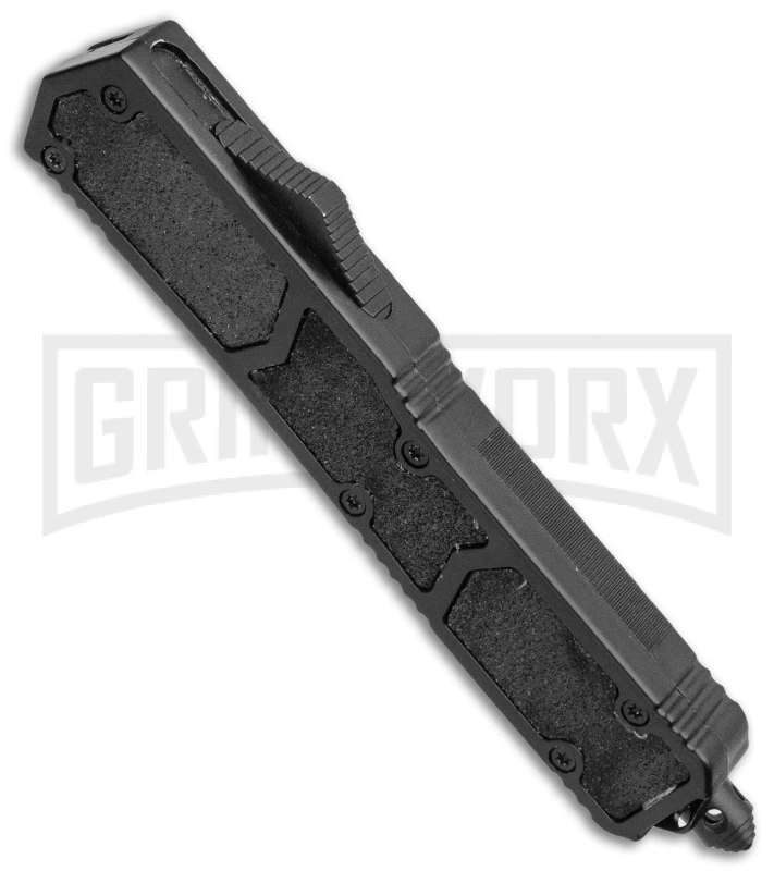 Atomic Slim Dagger Black OTF Automatic Knife - Satin Serr 4 Atomic Slim Dagger Black OTF Automatic Knife - Satin Serr - Image 2