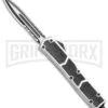 Atomic Slim Dagger OTF Automatic Knife Silver - Serr Two Tone Dagger