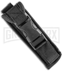 Atomic Slim Dagger OTF Automatic Knife Silver - Serr Two Tone Dagger -Grindworx Atomic Dagger Silver OTF Auto TT Serr GX 34398 jr sheath large