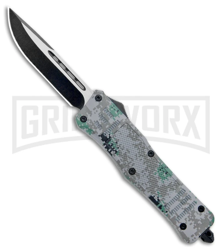 Atomic Defender Large OTF Automatic Knife Gray Digi Camo - Two Tone Drop Point 3 Atomic Defender Large OTF Automatic Knife Gray Digi Camo - Two Tone Drop Point