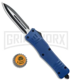 Atomic Defender Large OTF Automatic Knife Blue - Two Tone Dagger 11 Atomic Defender Large OTF Automatic Knife Blue - Two Tone Dagger -Grindworx Atomic Defender Dagger Blue OTF Auto TT GX 33966 jr bottlecap large