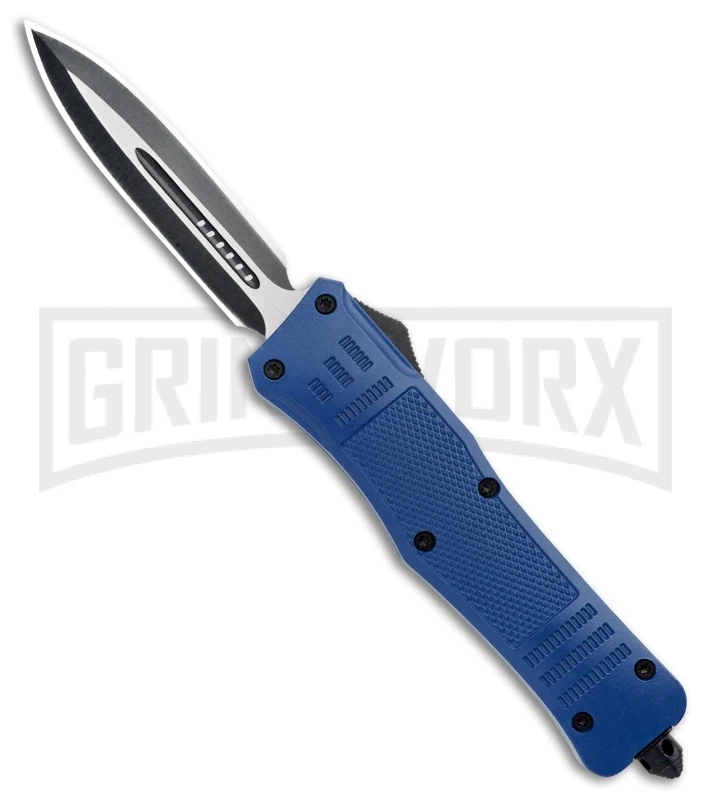 Atomic Defender Large OTF Automatic Knife Blue - Two Tone Dagger 3 Atomic Defender Large OTF Automatic Knife Blue - Two Tone Dagger