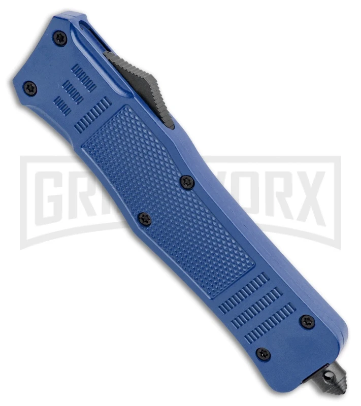 Atomic Defender Large OTF Automatic Knife Blue - Two Tone Dagger 4 Atomic Defender Large OTF Automatic Knife Blue - Two Tone Dagger - Image 2