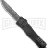 Atomic Defender Large Drop Point Black OTF Automatic Knife (3.875" Damascus) 1 Atomic Defender Large Drop Point Black OTF Automatic Knife (3.875" Damascus) -Grindworx Atomic Defender Large DP Black OTF Auto Damascus GX 37424 jr large