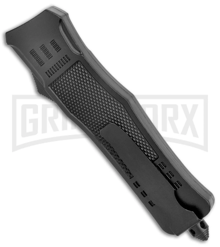 Atomic Defender Large Drop Point Black OTF Automatic Knife (3.875" Damascus) 5 Atomic Defender Large Drop Point Black OTF Automatic Knife (3.875" Damascus) - Image 3