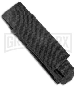 Atomic Defender Large OTF Automatic Knife Gray - Two Tone Serr Dagger -Grindworx Atomic Defender Large OTF Auto Gray TT Serr Dagger GX 37331 jr sheath large