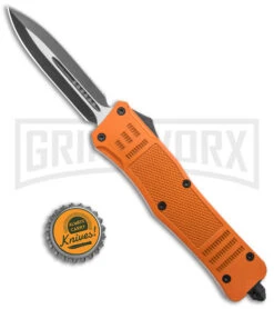 Atomic Defender Large OTF Automatic Knife Orange - Two Tone Dagger -Grindworx Atomic Defender Large OTF Auto Orange Dagger TT GX 38537 jr bottlecap large