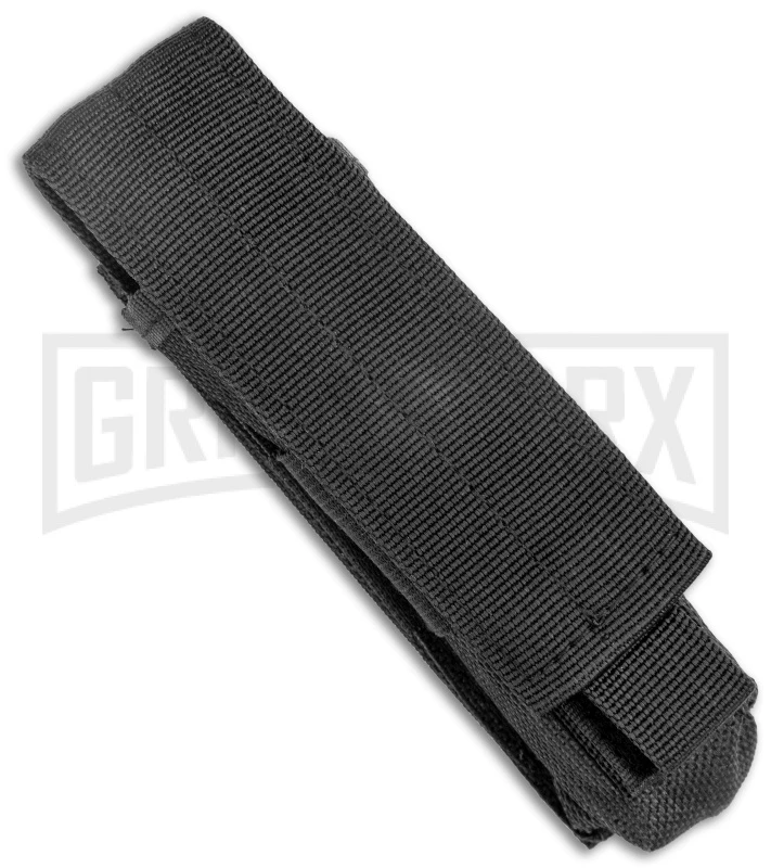 Atomic Defender Large OTF Automatic Knife Pin Up Gray - Serr Damascus Dagger 6 Atomic Defender Large OTF Automatic Knife Pin Up Gray - Serr Damascus Dagger - Image 4