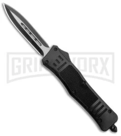 Atomic Defender Medium OTF Automatic Knife Black - Two Tone Dagger