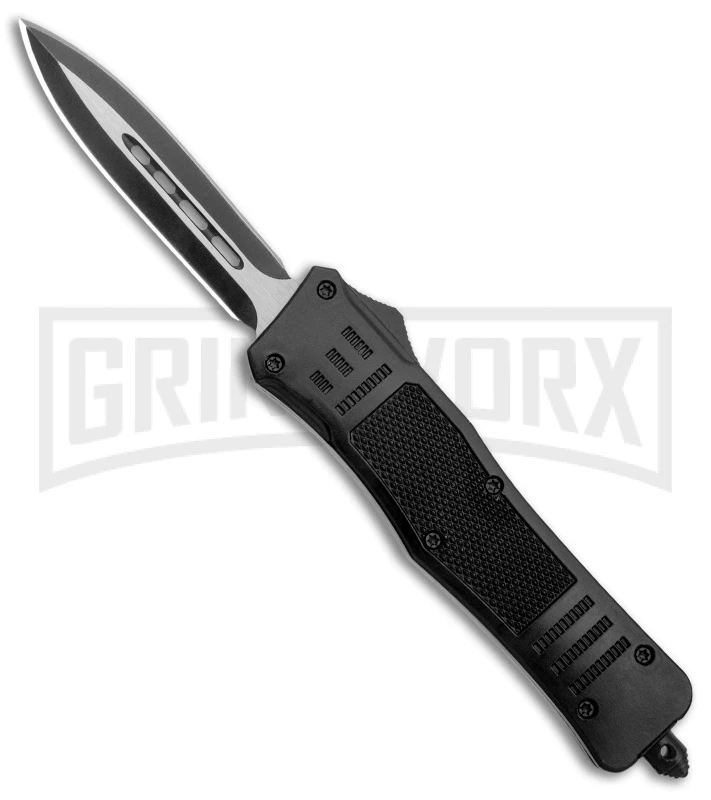 Atomic Defender Medium OTF Automatic Knife Black - Two Tone Dagger 3 Atomic Defender Medium OTF Automatic Knife Black - Two Tone Dagger