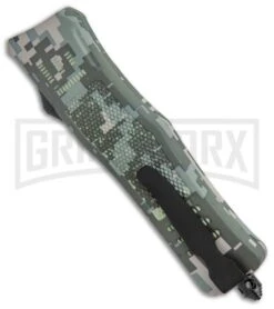 Atomic Defender Medium OTF Automatic Knife Green Camo - Dagger Two-Tone Serr 9 Atomic Defender Medium OTF Automatic Knife Green Camo - Dagger Two-Tone Serr -Grindworx Atomic Defender Medium OTF Auto Digi Camo TT Double Serr Dagger GX 37480 jr side large