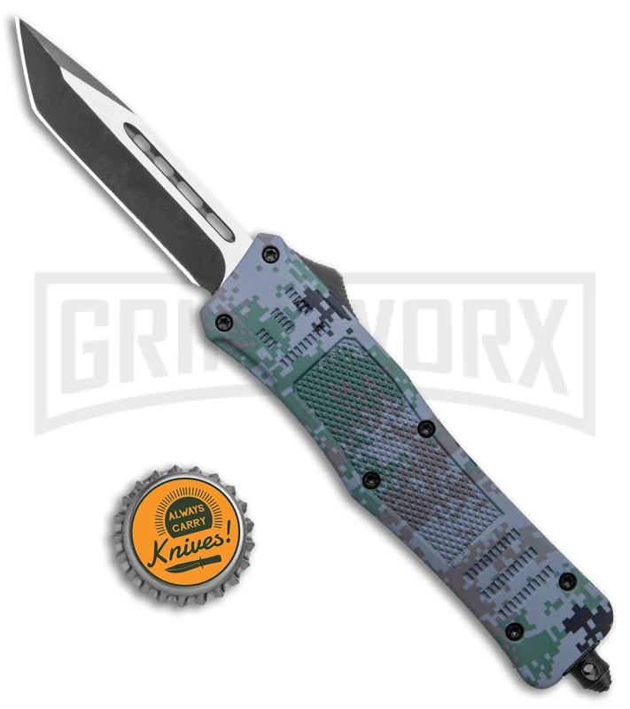 Atomic Defender Medium Digi Camo OTF Automatic Knife - Tanto Two Tone Plain 6 Atomic Defender Medium Digi Camo OTF Automatic Knife - Tanto Two Tone Plain - Image 4