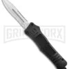 Atomic Defender Medium OTF Automatic Black Dagger Satin Serrated 2 Atomic Defender Medium OTF Automatic Black Dagger Satin Serrated -Grindworx Atomic Defender Medium OTF Auto Double Serr Satin Dagger GX 37477 jr large