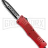 Atomic Defender Medium OTF Automatic Knife Red - Two Tone Dagger -Grindworx Atomic Defender Medium OTF Auto Red TT Dagger GX 38572 jr large