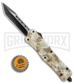 Atomic Defender Medium OTF Automatic Knife Tan Digi Camo - Plain Two Tone Tanto -Grindworx Atomic Defender Medium OTF Auto Tan Digi Camo TT Tanto GX 37460 jr bottlecap large