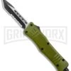Atomic Defender Mini OTF Automatic Knife Army Green - Two Tone Serr Tanto 1 Atomic Defender Mini OTF Automatic Knife Army Green - Two Tone Serr Tanto -Grindworx Atomic Defender Mini OTF Auto Army Green TT Tanto Serr GX 37551 jr large