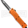 Atomic Defender Mini OTF Automatic Knife Orange - Two Tone Dagger -Grindworx Atomic Defender Mini OTF Auto Orange TT Dagger BHQ 141104 jr large