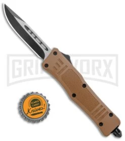 Atomic Defender Mini OTF Automatic Knife Sand Brown (2.625" Two-Tone) 11 Atomic Defender Mini OTF Automatic Knife Sand Brown (2.625" Two-Tone) -Grindworx Atomic Defender Mini OTF Auto Sand Brown TT DP GX 37531 jr bottlecap large