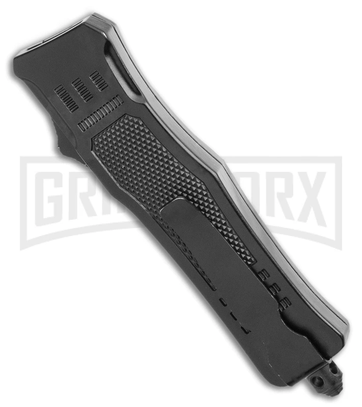 Atomic Defender Mini OTF Automatic Knife Black - Satin Tanto 5 Atomic Defender Mini OTF Automatic Knife Black - Satin Tanto - Image 3