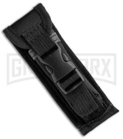 Atomic Defender Mini OTF Automatic Knife Black - Serr Two Tone Tanto -Grindworx Atomic Defender Mini Tanto Black OTF Auto TT Serr GX 34177 jr sheath large 1