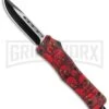 Atomic Defender Medium OTF Automatic Knife Red Skull - Two Tone Drop Point 2 Atomic Defender Medium OTF Automatic Knife Red Skull - Two Tone Drop Point -Grindworx Atomic Defender OTF Auto Red Skull TT DP GX 36566 jr large
