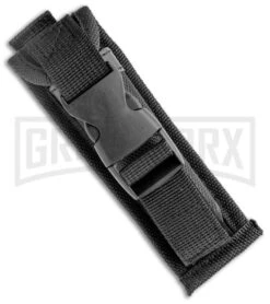 Atomic Defender Medium OTF Automatic Knife Red Skull - Two Tone Drop Point -Grindworx Atomic Defender OTF Auto Red Skull TT DP GX 36566 jr sheath large