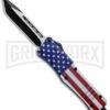 Atomic Defender Large OTF Automatic Knife Stars & Stripes - Two Tone Tanto -Grindworx Atomic Defender Stars and Stripes OTF Tanto TT GX 33488 jr large