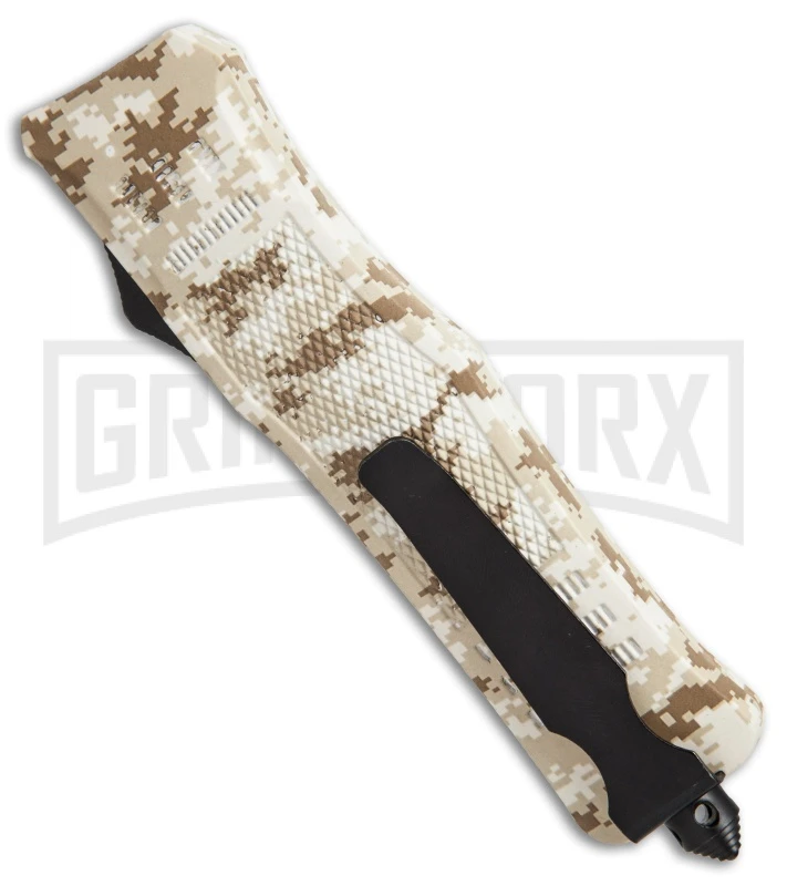 Atomic Defender Large OTF Automatic Knife Sand Digi Camo - Two Tone Dagger 5 Atomic Defender Large OTF Automatic Knife Sand Digi Camo - Two Tone Dagger - Image 3