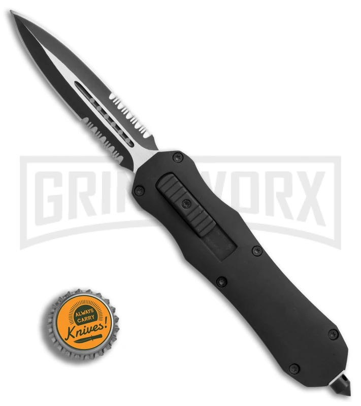 Atomic FL D/A OTF Automatic Knife - Dagger Black Serr 7 Atomic FL D/A OTF Automatic Knife - Dagger Black Serr - Image 5