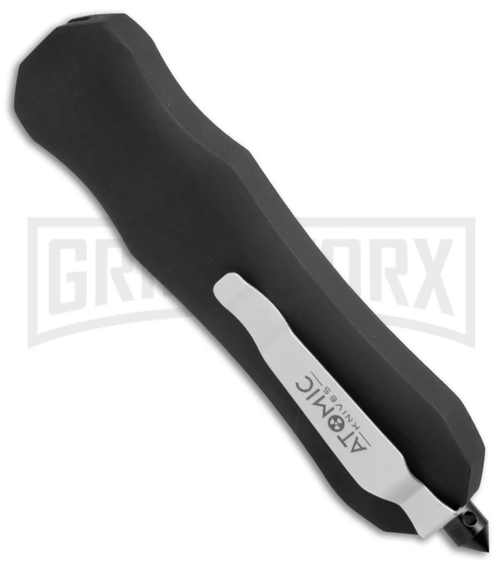 Atomic FL D/A OTF Automatic Knife - Dagger Black Serr 4 Atomic FL D/A OTF Automatic Knife - Dagger Black Serr - Image 2