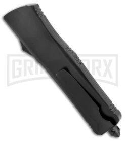 Atomic Lance Dagger Black OTF Automatic Knife - Two Tone Plain -Grindworx Atomic Lance Dagger Black OTF Auto TT GX 35347 jr side large