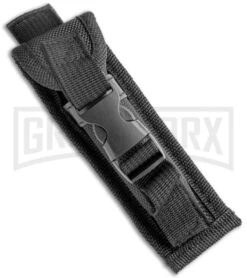 Atomic Defender Mini OTF Automatic Knife Red Skull - Two Tone Drop Point Plain -Grindworx Atomic Mini DP Red Skull OTF Auto TT GX 36430 jr sheath large