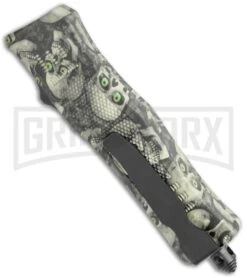 Atomic Defender Mini OTF Automatic Knife Green Skull - Two Tone Dagger 9 Atomic Defender Mini OTF Automatic Knife Green Skull - Two Tone Dagger -Grindworx Atomic Mini Dagger Skull OTF Auto TT GX 36431 jr side large