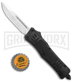 Atomic Defender Mini OTF Automatic Knife Black - Satin Drop Point 11 Atomic Defender Mini OTF Automatic Knife Black - Satin Drop Point -Grindworx Atomic Mini Defender Black Auto Satin GX 35861 jr bottlecap large