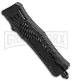 Atomic Defender Mini OTF Automatic Knife Black - Satin Drop Point 9 Atomic Defender Mini OTF Automatic Knife Black - Satin Drop Point -Grindworx Atomic Mini Defender Black Auto Satin GX 35861 jr side large