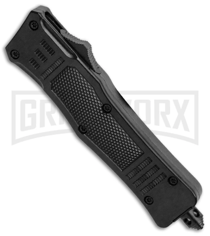 Atomic Defender Mini OTF Automatic Knife Black - Satin Drop Point 4 Atomic Defender Mini OTF Automatic Knife Black - Satin Drop Point - Image 2