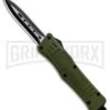 Atomic Defender Mini OTF Automatic Knife Dark Green - Two Tone Dagger 1 Atomic Defender Mini OTF Automatic Knife Dark Green - Two Tone Dagger -Grindworx Atomic Mini Defender Green OTF Auto Black Dagger Plain GX 32297 jr large