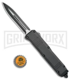 Atomic Shield Large Dagger Black OTF Automatic Knife - Two Tone Plain 11 Atomic Shield Large Dagger Black OTF Automatic Knife - Two Tone Plain -Grindworx Atomic Shield Dagger Black OTF Auto Plain GX 34861 jr bottlecap large