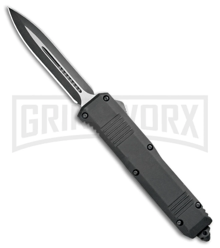 Atomic Shield Large Dagger Black OTF Automatic Knife - Two Tone Plain 3 Atomic Shield Large Dagger Black OTF Automatic Knife - Two Tone Plain