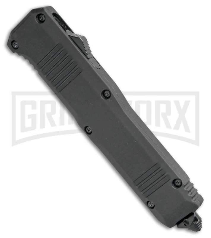 Atomic Shield Large Dagger Black OTF Automatic Knife - Two Tone Plain 4 Atomic Shield Large Dagger Black OTF Automatic Knife - Two Tone Plain - Image 2
