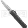 Bear Ops Drop Point D/A OTF Automatic Knife Gray - Satin Plain -Grindworx Bear Ops Tanto DA gray satin plain BP 24903 er large