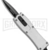 Belly Button Silver OTF Automatic Knife (2" Black) -Grindworx Belly Button Silver OTF Auto Black SB023SL GX 33782 jr large