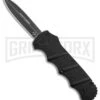 Boker Kalashnikov Black Aluminum OTF Automatic Knife - Dagger Black SW Plain -Grindworx Boker Plus Kalashinov Dagger OTF Automatic Knife Black Aluminium 3in Black SW BHQ 126000 td large
