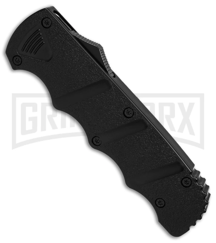 Boker Kalashnikov Black Aluminum OTF Automatic Knife - Dagger Black SW Plain 3 Boker Kalashnikov Black Aluminum OTF Automatic Knife - Dagger Black SW Plain - Image 2