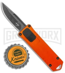 Boker Plus USB OTF Black Automatic Knife Aluminum - Orange SW Plain 9 Boker Plus USB OTF Black Automatic Knife Aluminum - Orange SW Plain -Grindworx Boker Plus USB OTF Auto Orange Aluminum Black SW BHQ 125997 jr bottlecap large