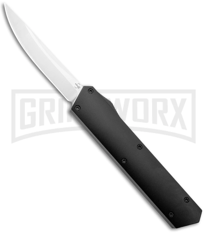 Boker USA Black Kwaiken OTF Automatic Knife - Satin Plain 3 Boker USA Black Kwaiken OTF Automatic Knife - Satin Plain